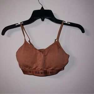 Light brown padded sports bra danskin intimates Small